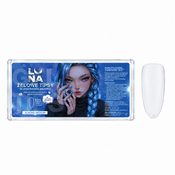 Gel Tips Almond Medium