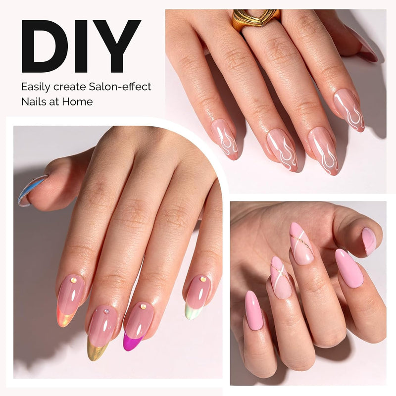 Full Cover Soft Gel Nail Tips Medium Almond 600pcs