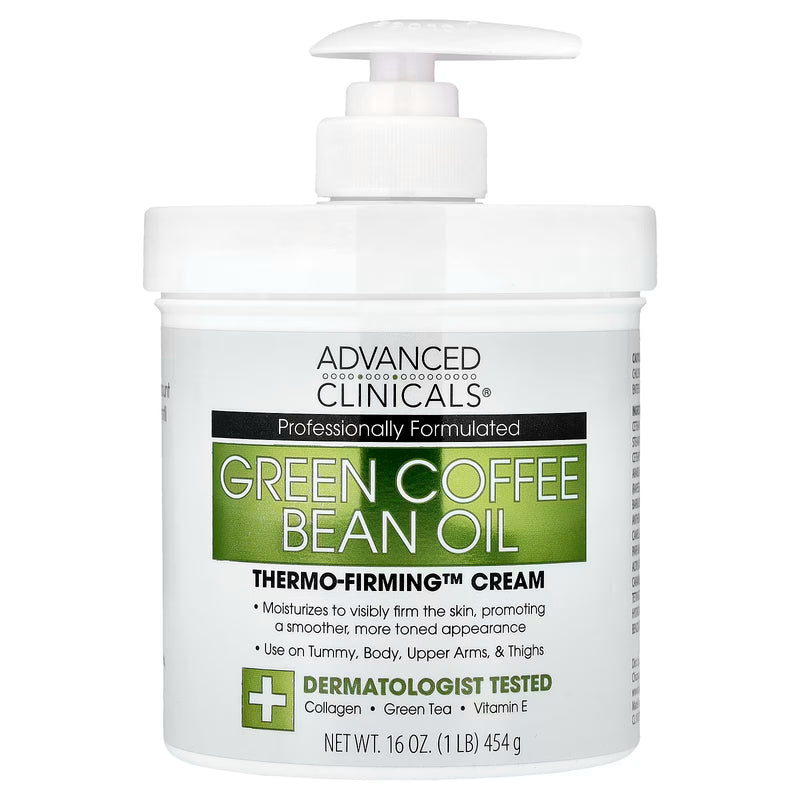 Advanced Clinicals Green Coffee Bean Oil Body Cream