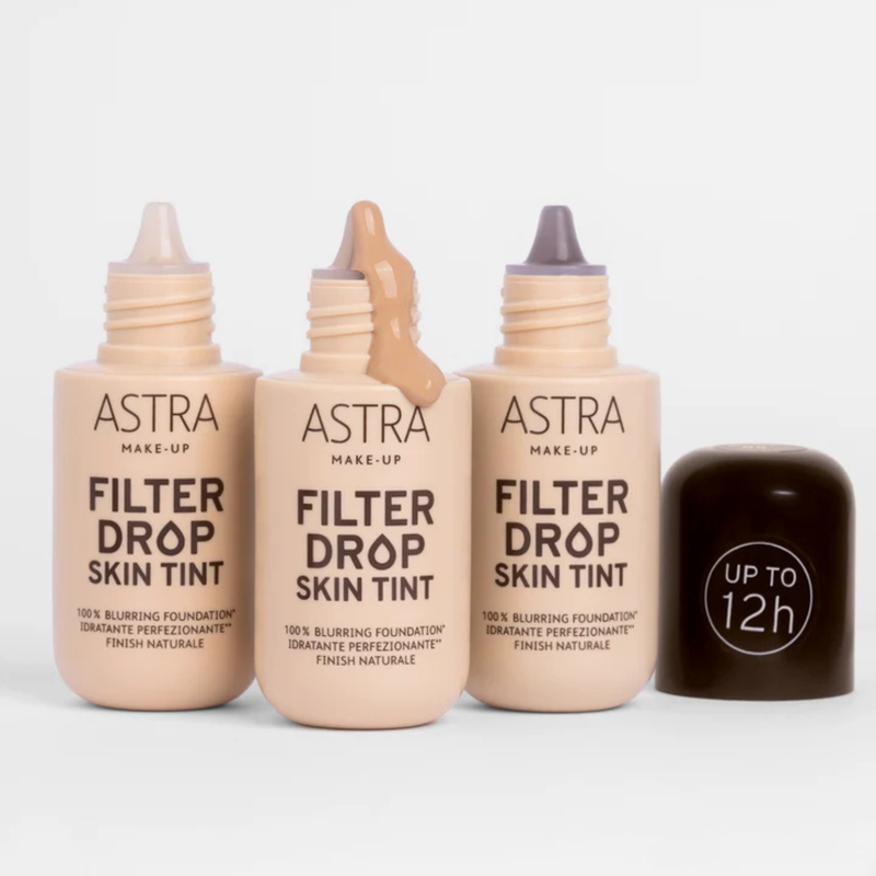 Astra Make Up Filterdrop Skin Tint Light Medium, hydraterende foundation met stralende finish, foto 5 van 5