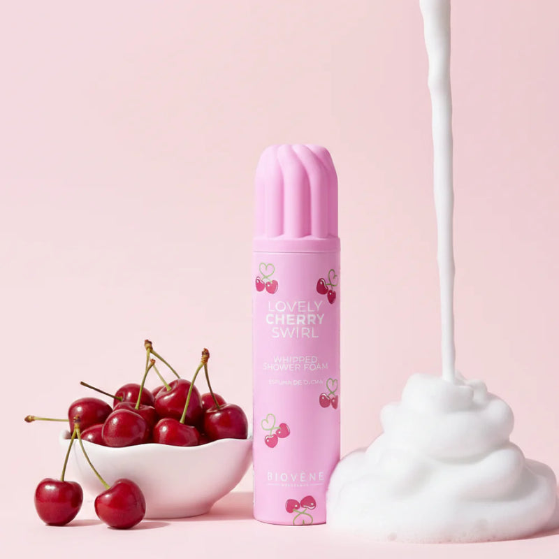 Biovene Lovely Cherry Swirl Whipped Shower Foam