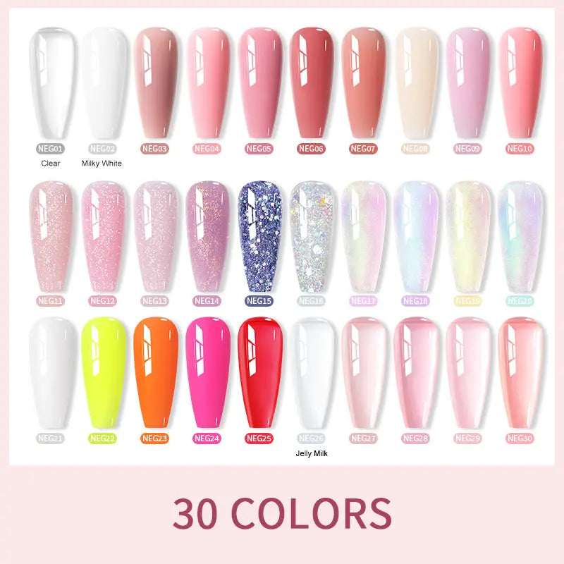 Born Pretty Pure Color & Glitter Non Stick Hand Extension Gel NEG26