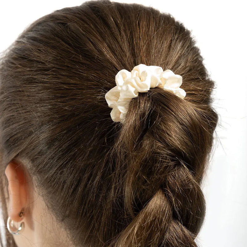 Brushworks Skinny Satin Scrunchies