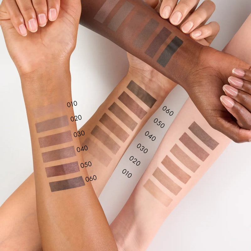 Catrice Shape & Shade Brow Pencil Waterproof 010 Desert Taupe, wenkbrauwpotlood met spoolie, kleurenoverzicht