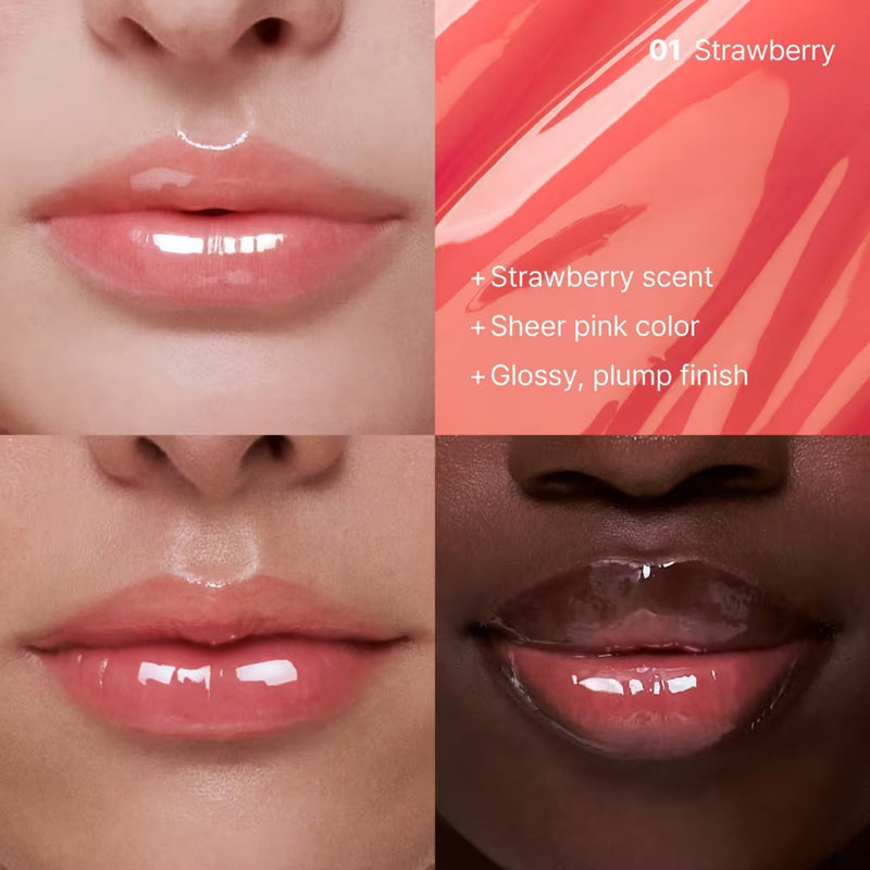 COSRX 5 Peptide Collagen Lip Fill Tinted Treatment 01 Strawberry, getinte lippenbalsem met peptiden en collageen, foto 6 van