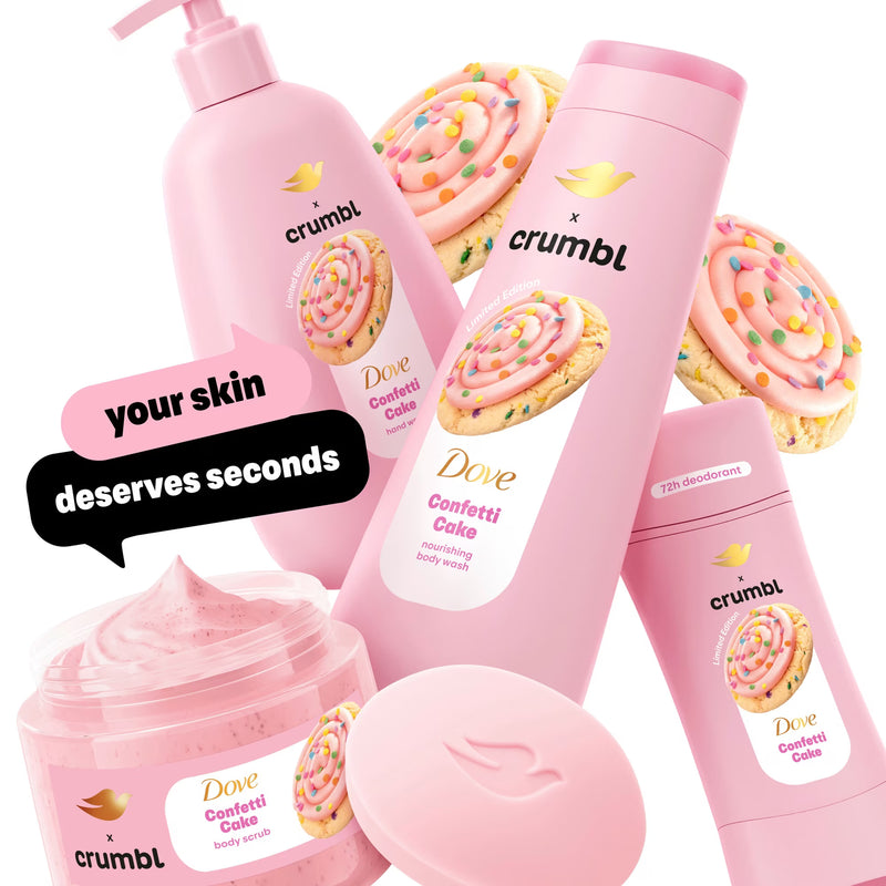 Dove x Crumbl Beauty Cream Bar Confetti Cake 4-Pack
