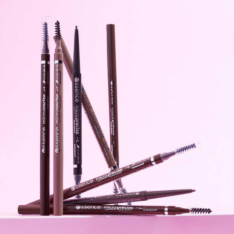 Essence Micro Precise Brow Pencil 05 Warm Brown, wenkbrauwpotlood met spoolie, foto 4 van 5