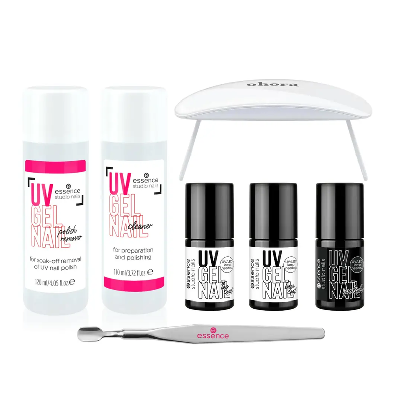 Essence Starter Set Studio Nails UV Gel Polish with Lamp