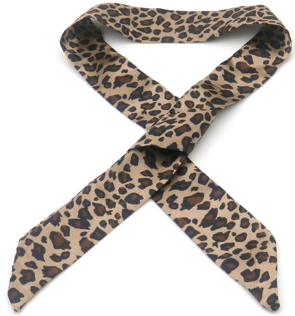 Hair Musthaves Hair Ribbon Leopard Brown
