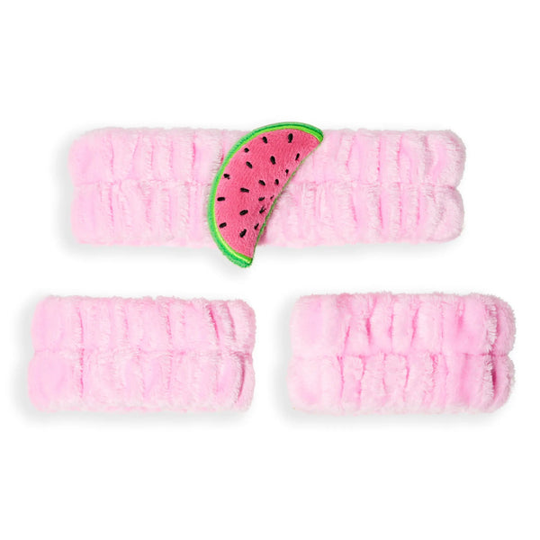 I Heart Revolution Fruity Face Headband And Anti Drip Wristbands