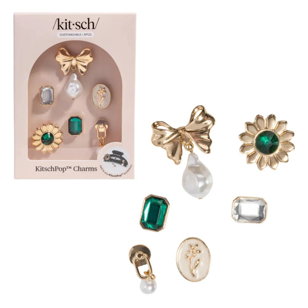 Kitsch Kitschpop Charms 6pc Set Vintage Emerald