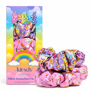 X Lisa Frank Satin Scrunchies in Fantastic World
