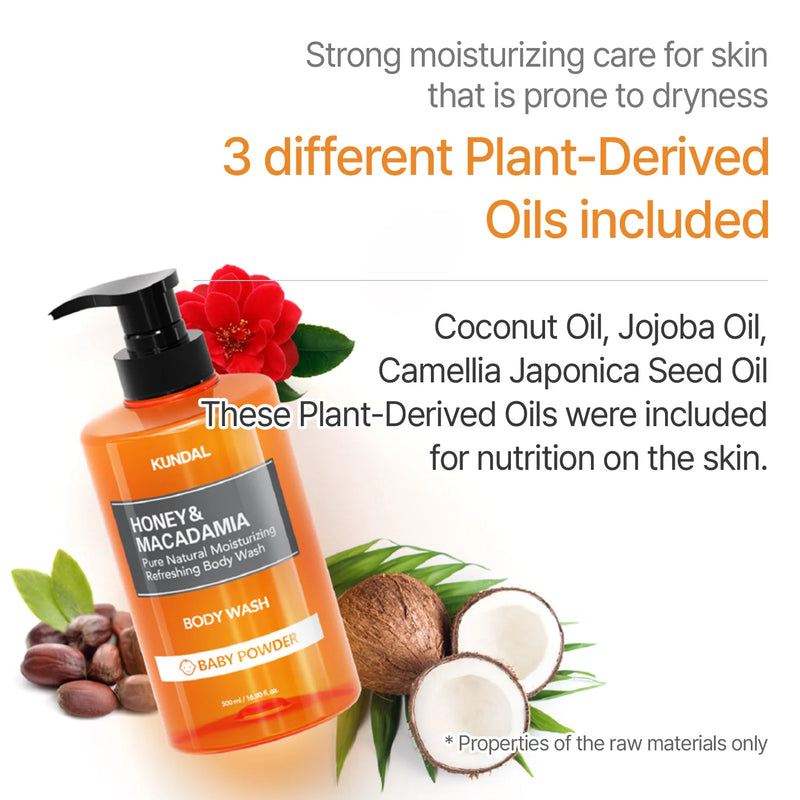 Kundal Honey & Macadamia Pure Body Wash White Musk