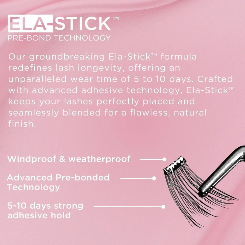 Lola's Lashes Pre-glued Lashes Soft Wisp 14mm, set van pre-glued wimperclusters
