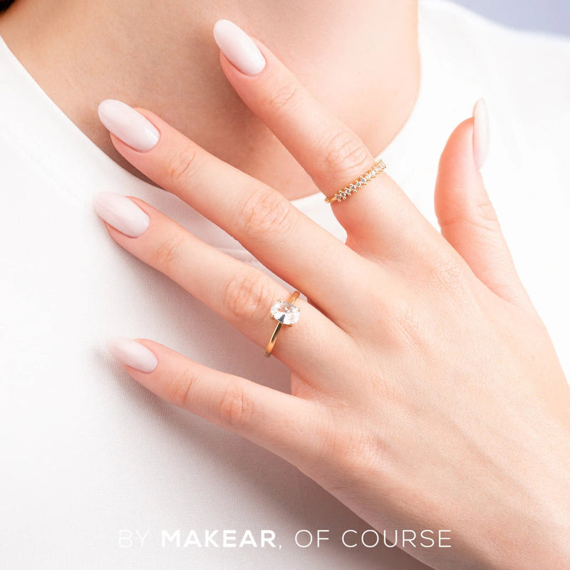 Makear UV Gel Polish 602, melkwitte, semi-transparante gellak voor een milky look
