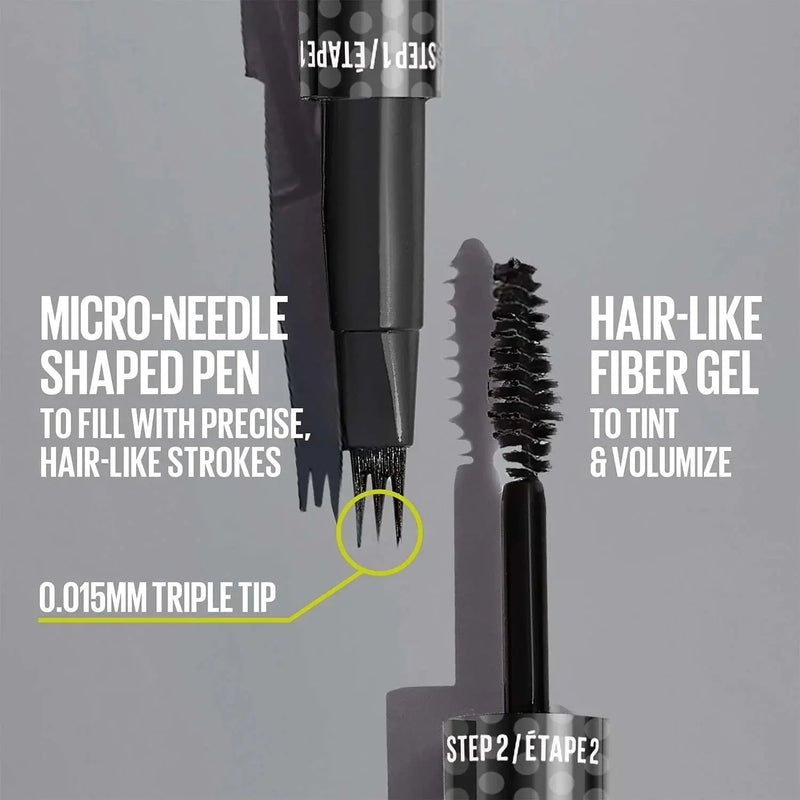 Maybelline Brow Insert 04 Medium Brown, 2-in-1 wenkbrauwpen en gel, foto 6 van 9