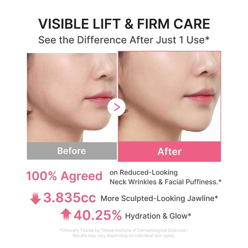 Medicube Pdrn Collagen Gua Sha Neck Wrinkle Cream, crème met ingebouwde gua sha applicator