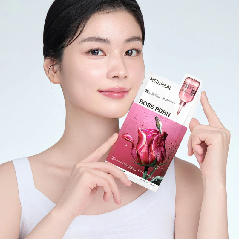 Mediheal Rose PDRN Essential Mask Healthy Glow 10-Pack