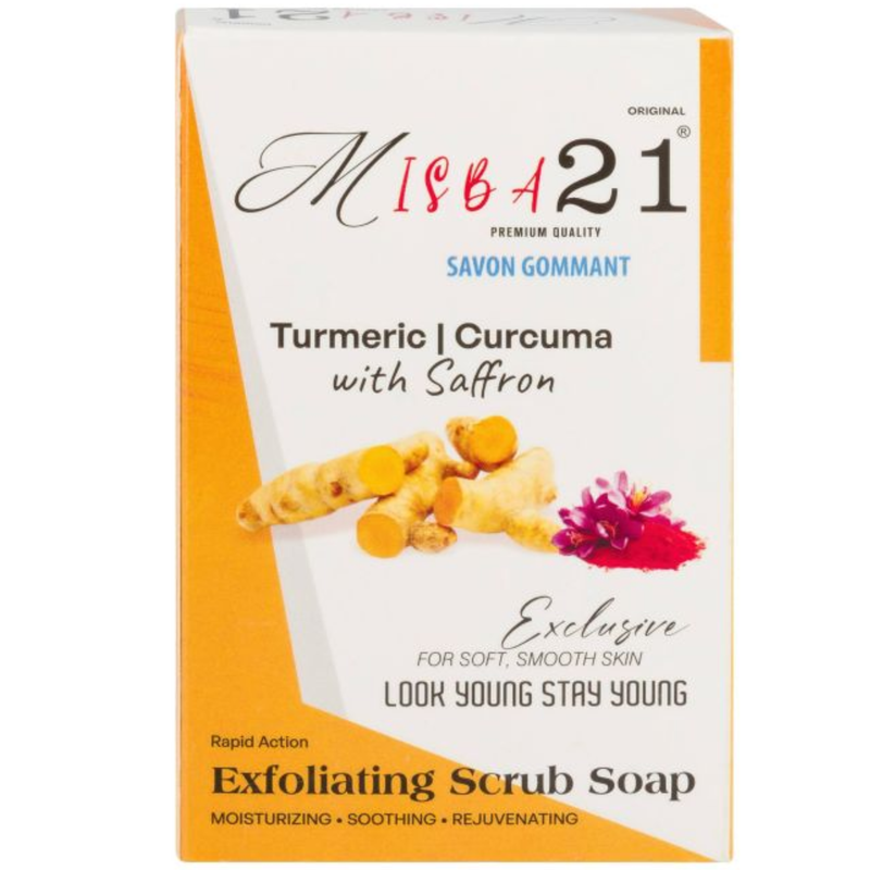 Misba 21 Exfoliating Scrub Soap Turmeric and Curcuma