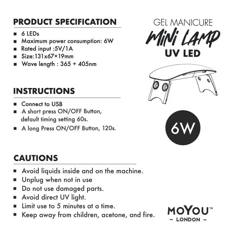 MoYou London Press On Turquoise UV Lamp