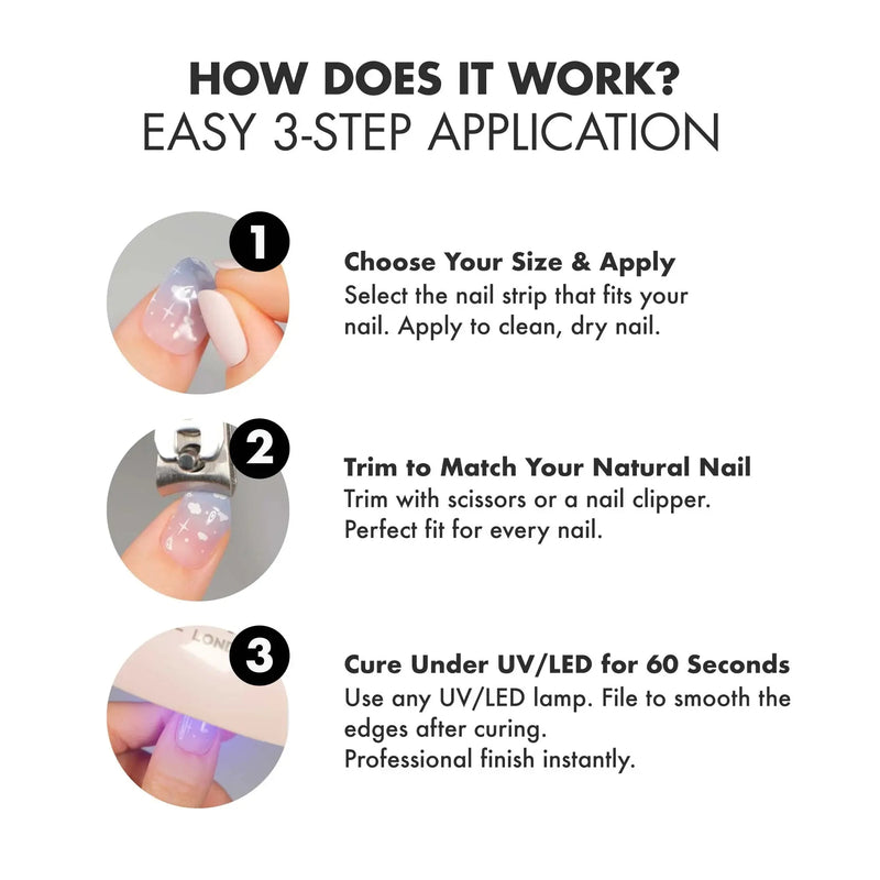 MoYou London UV Gel Strips No Pain No Champagne