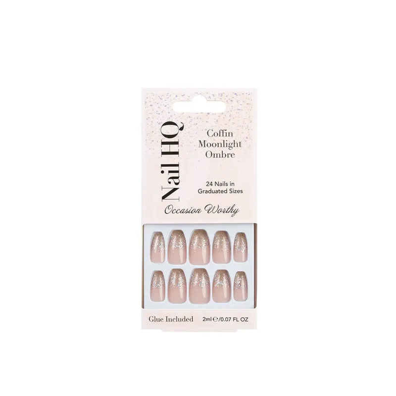 Nail HQ Coffin Moonlight Ombre Nails