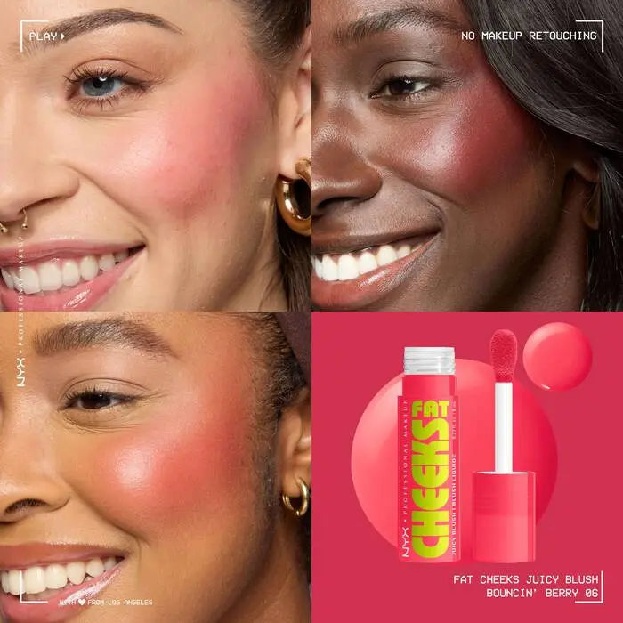 NYX Professional Makeup Fat Cheeks Blush Bouncin Berry