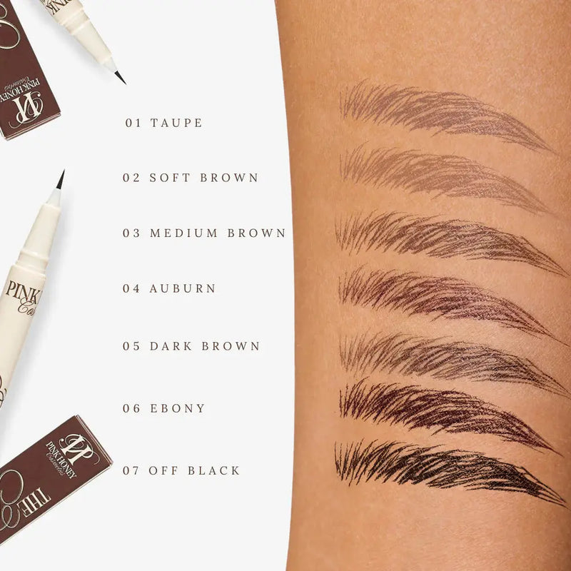 Pink Honey The Brow Detailer Soft Brown, wenkbrauwpen met ultrafijne punt, foto 2 van 5