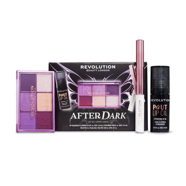 After Dark Giftset avec la boîte et les trois produits à côté