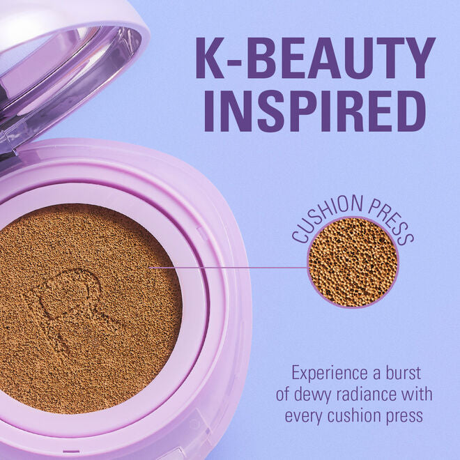 Revolution Superdewy Cushion Foundation Medium Neutral, lichte foundation met glow, foto 2 van 10
