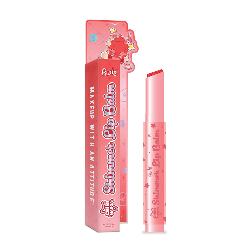 Rude Cosmetics Chibi Manga Collection Shimmer Lip Balm Fairy Fizz, hydraterende lippenbalsem met shimmer