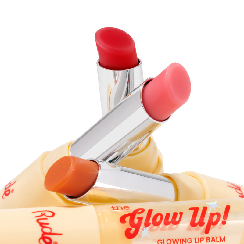 Rude Cosmetics The Glow Up! Glowing Lip Balm Dewy Rose, hydraterende lippenbalsem, foto 3 van 9