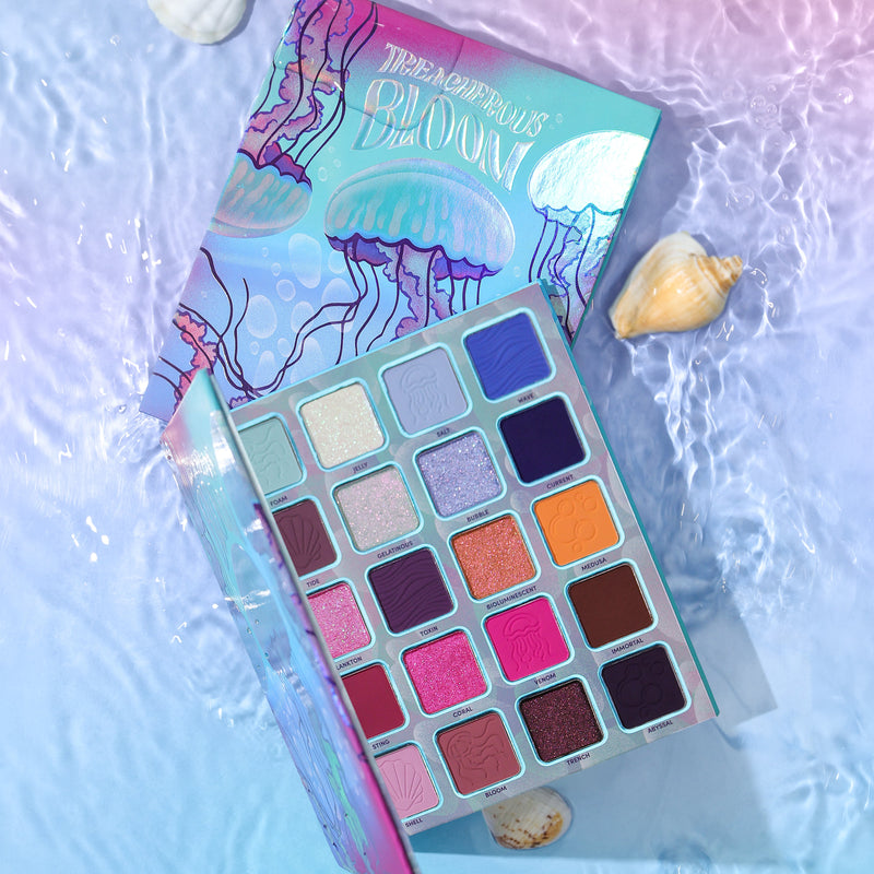 Singe Beauty Treacherous Bloom Palette, oogschaduw palette met 20 tinten, foto 3 van 5