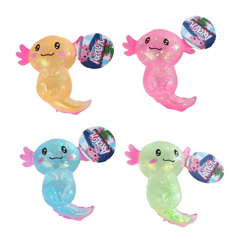 Mystery Sugar Glitter Axolotl Squishy van Boozyshop, jelly squishy met glitter