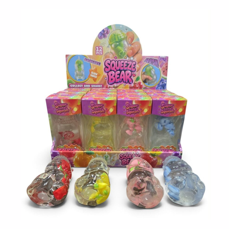 Squishy Mystery Vaseline Jelly Bear Squishy, transparante beer squishy met fruitstukjes