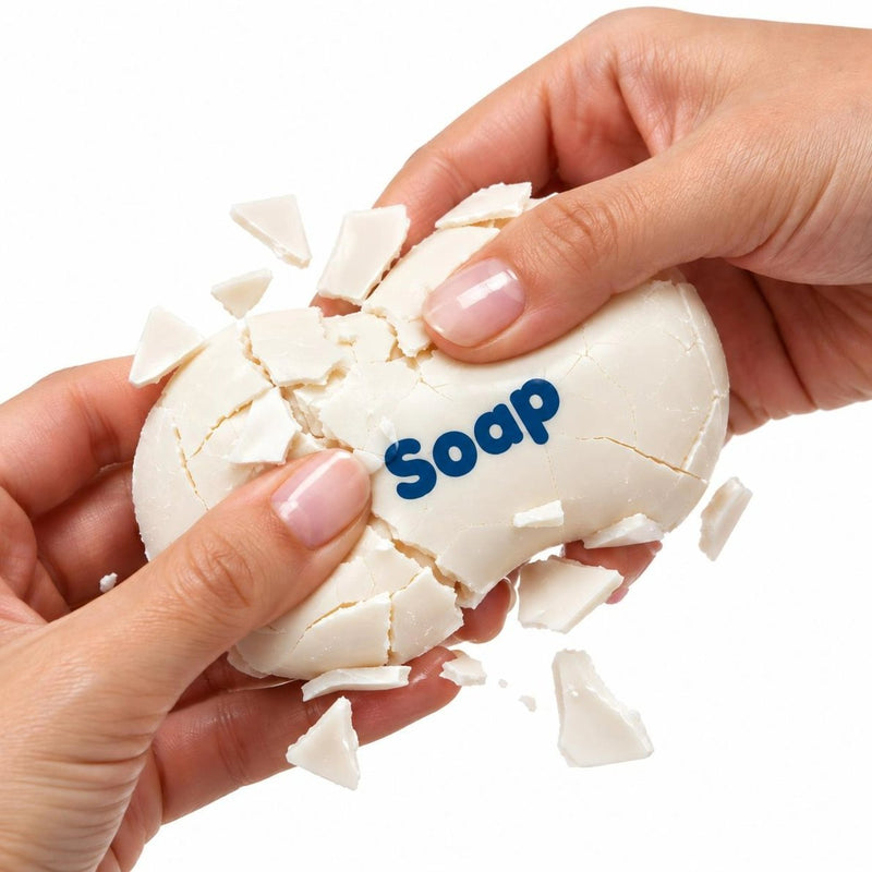 Squishy Wax Cracking Mystery Soap Squishy, zeepvormige squishy met krakend ASMR-effect.