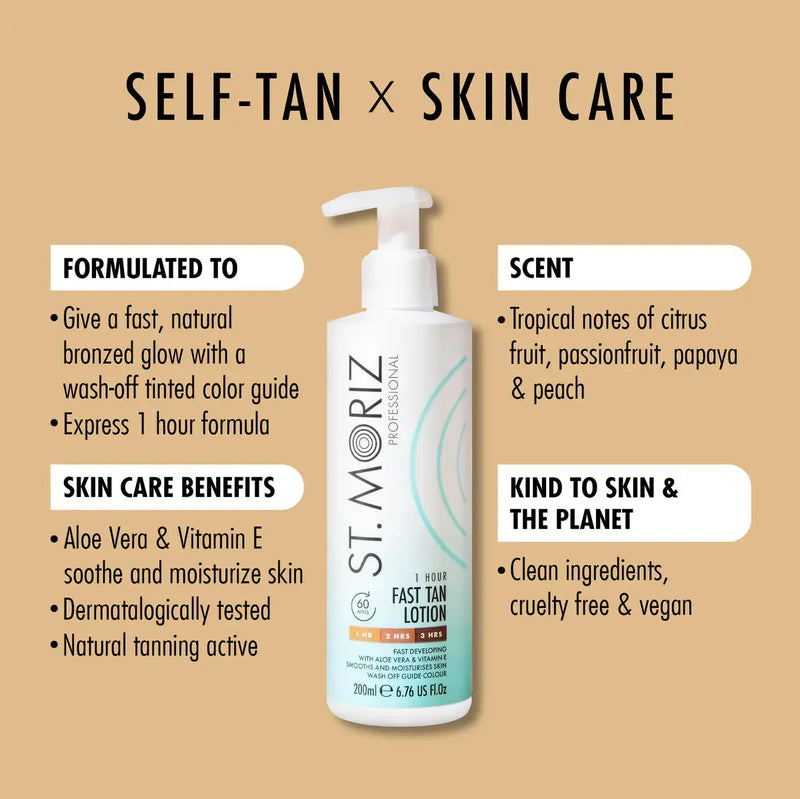 St. Moriz Professional 1 Hour Fast Tan Lotion