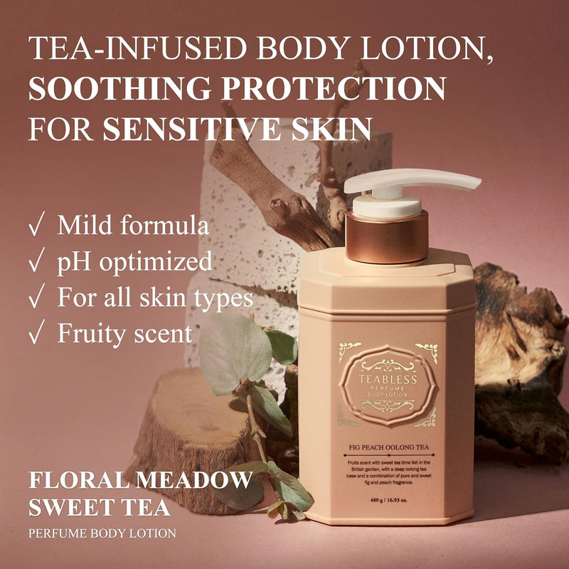 Teabless Perfume Body Lotion Fig Peach Oolong Tea