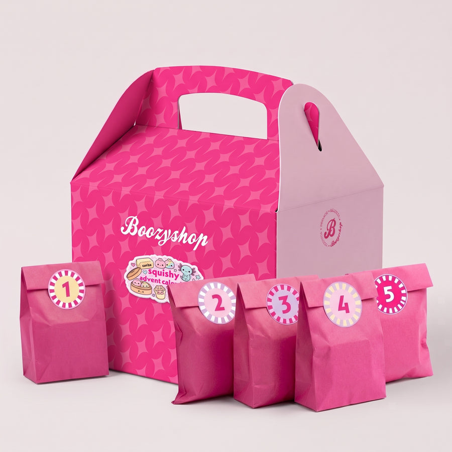 Boozyshop Mystery 5 Day Squishy Advent Calendar, voor de laatste 5 dagen voor kerst