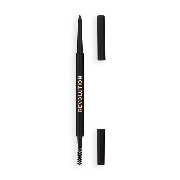 Revolution Precise Brow Pencil Warm Medium Brown, wenkbrauwpotlood met spoolie