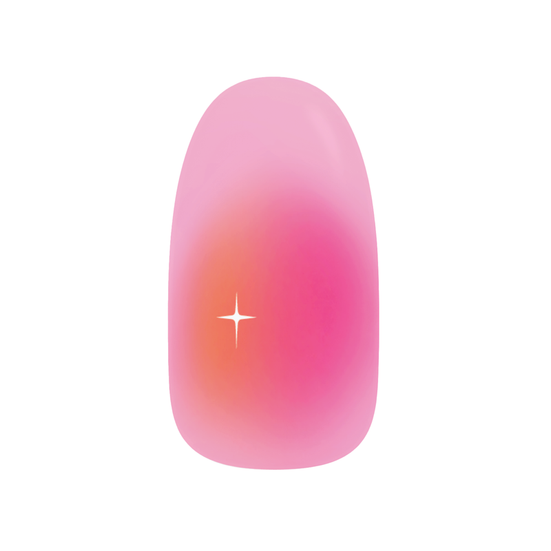 Nailo gellak stickers Sunrise Sorbet, verloop van roze naar oranje
