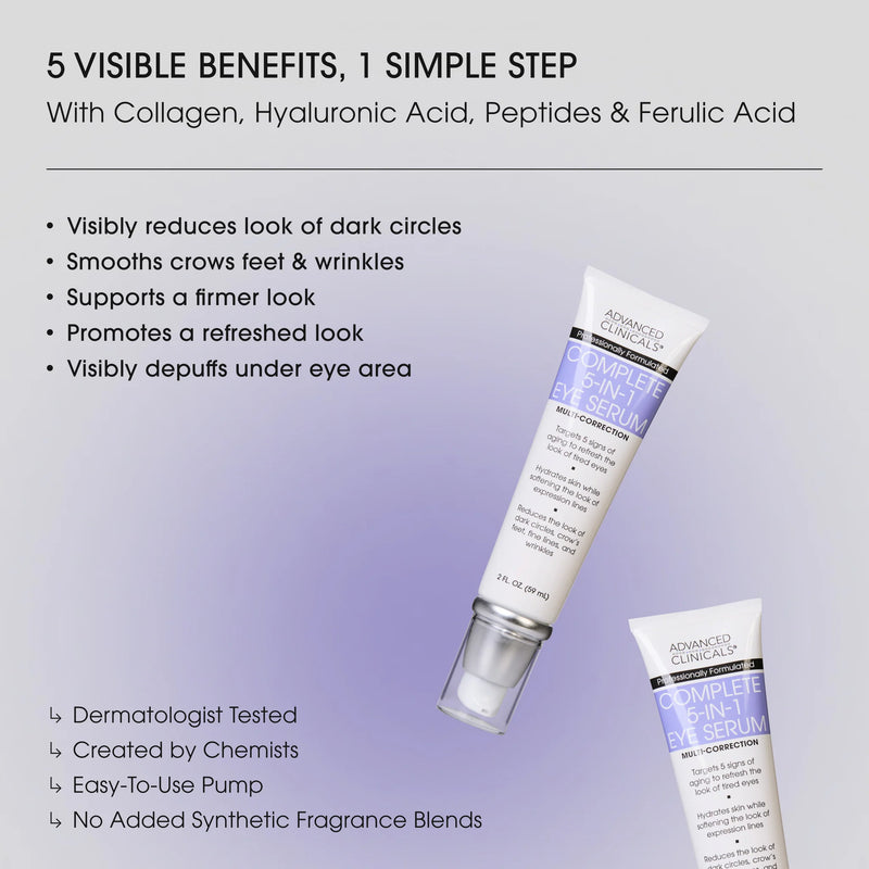 Advanced Clinicals 5-in-1 Eye Serum