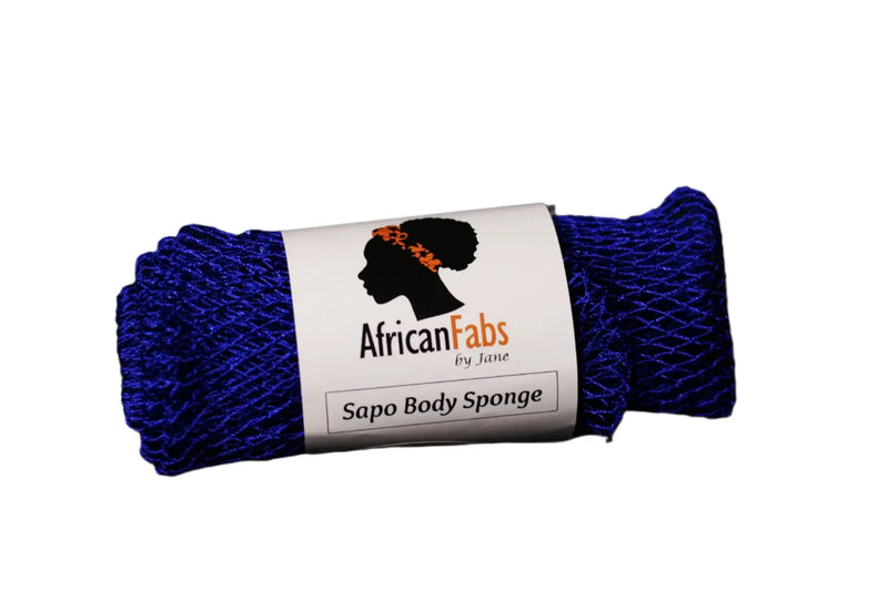 African Fabs African Net Sponge Sapo Blue