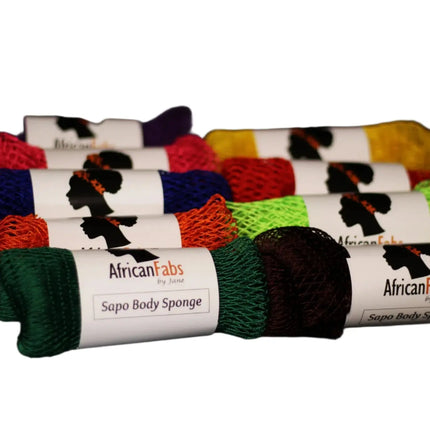 African Fabs African Net Sponge Sapo Hickory Brown