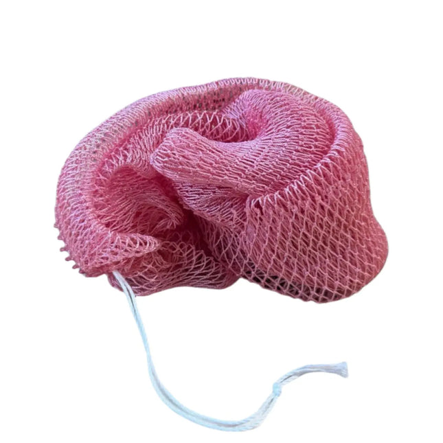 African Fabs African Net Sponge Sapo Pastel Pink