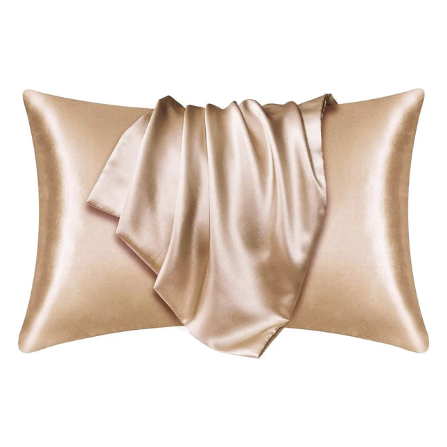 African Fabs Silky Satin Pillowcase Kaki