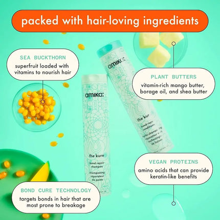 Amika The Kure Bond Repair Shampoo 60 ml.