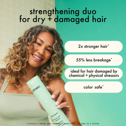 Amika The Kure Bond Repair Shampoo 60 ml.