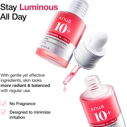 Anua Niacinamide 10% + TXA 4%  Dark Spot Correcting Serum