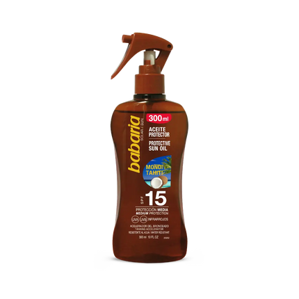 Babaria Tahiti Coconut Protective Sun Oil Spray SPF 15